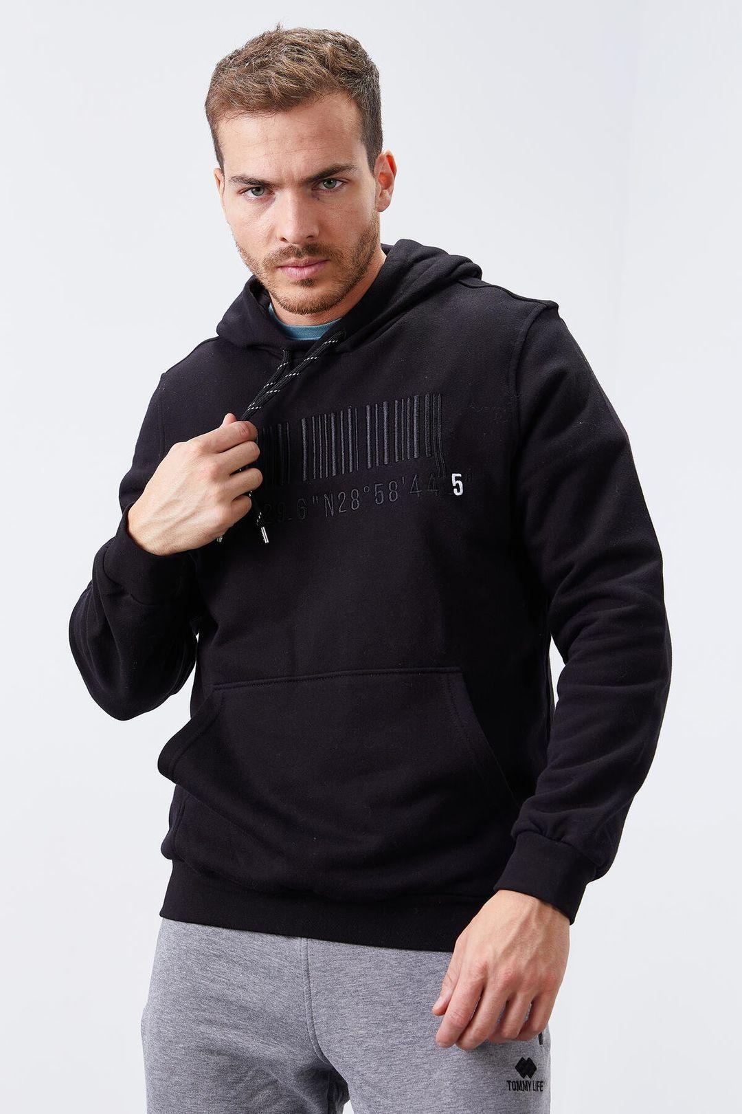 Printed Hooded Sweatshirt by TOMMY LIFE
