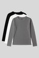 Women's Long-Sleeve Crew Neck T-Shirt by TOMMY LIFE Women's Long-Sleeve Crew Neck T-Shirt by TOMMY LIFE