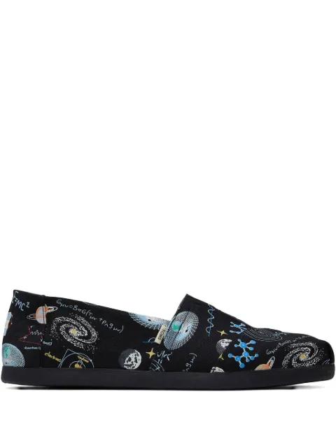 Alpargata science-print loafers by TOMS