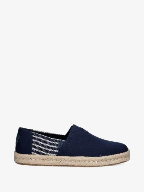 rope-trimmed striped espadrilles by TOMS