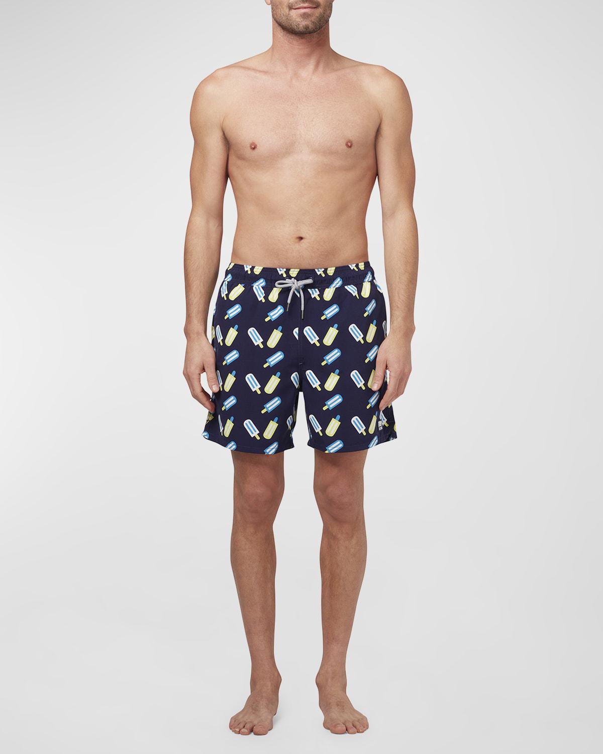 Men's Lollipop-Print Swim Trunks by TOM&TEDDY