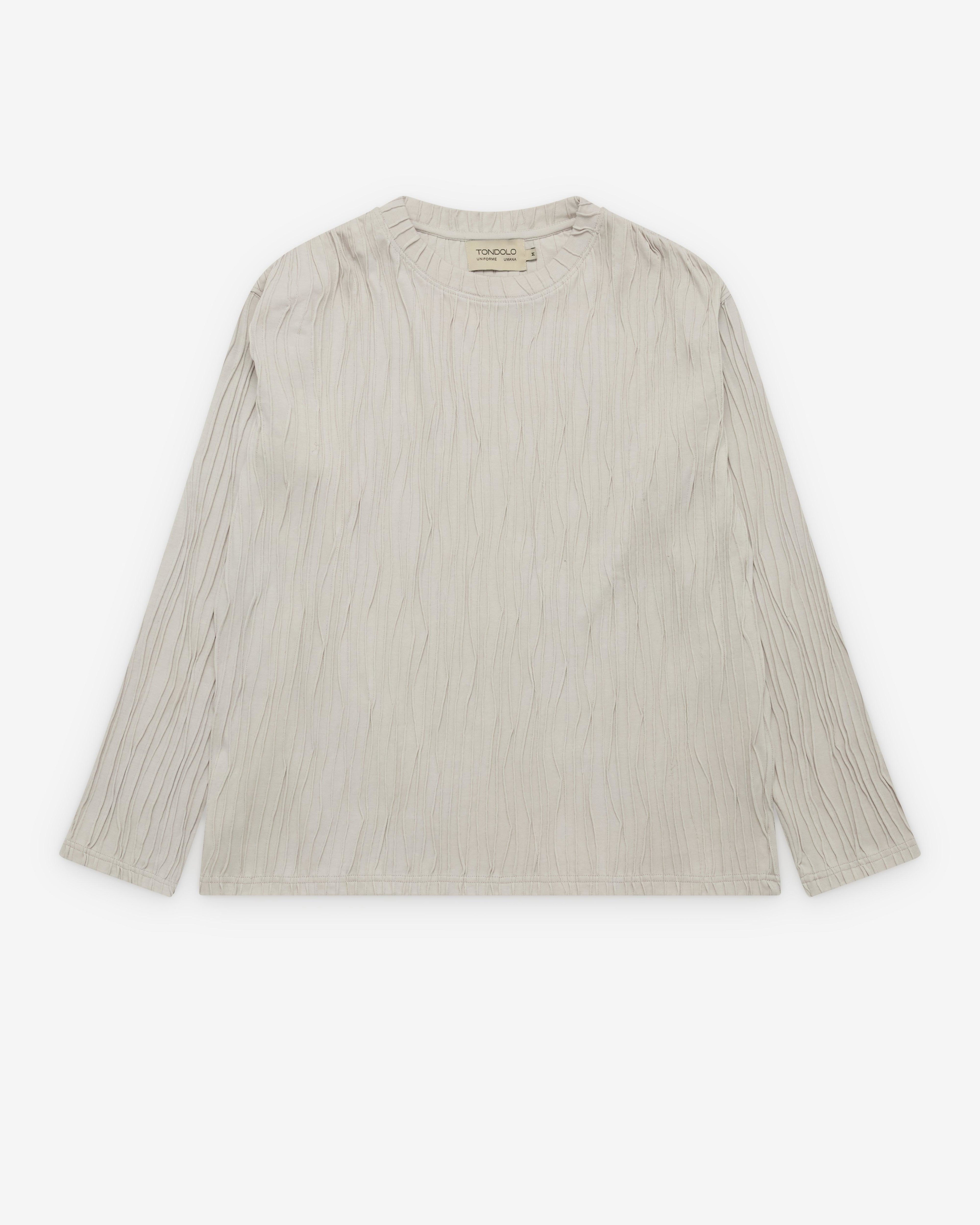 Tondolo - Men's Gilled Long Sleeve T-Shirt - (Birch) by TONDOLO