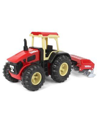 Steel Classics Retro Cab Tractor with Red Plow - Ages 3+ by TONKA
