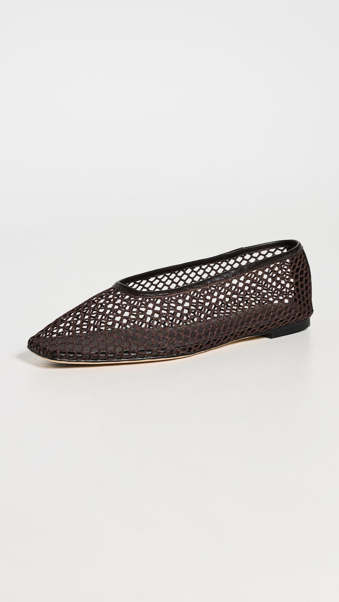 Buzz Square Toe Mesh Flats by TONY BIANCO