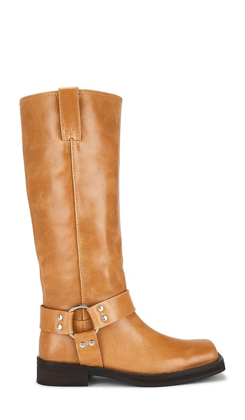 Tony Bianco Biker Boot in Cognac by TONY BIANCO