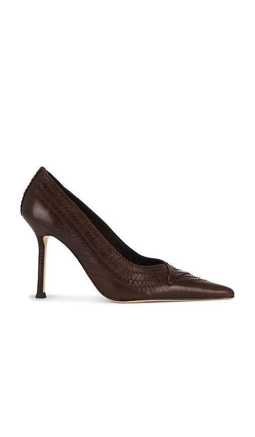 Tony Bianco Nifty Pump in Chocolate by TONY BIANCO