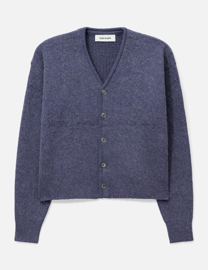 Brushed Mohair V-Neck Cardigan by TONYWACK