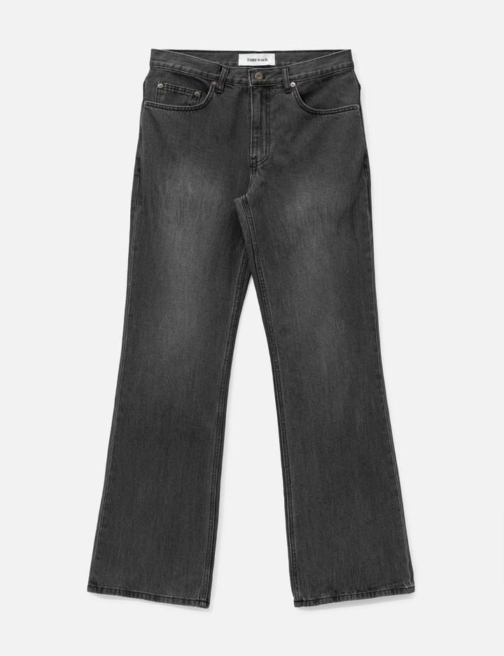 Flared-Leg Distressed Denim Jeans by TONYWACK