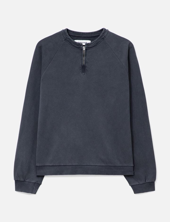 Garment Dyed Zip Sweatshirt by TONYWACK
