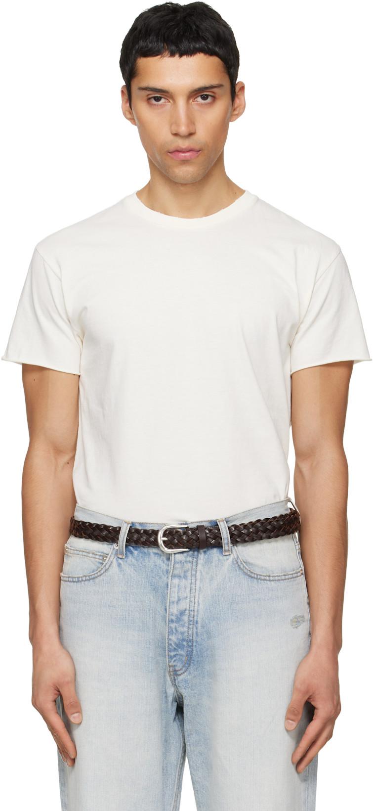 Off-White Garment Dyed Raw Edge T-shirt by TONYWACK