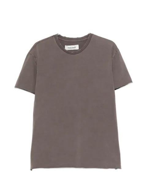 faded brown raw T-shirt by TONYWACK