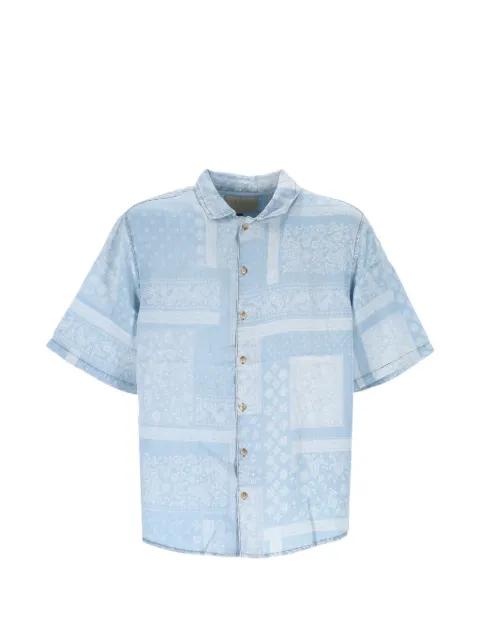 paisley-print chambray shirt by TOOCO