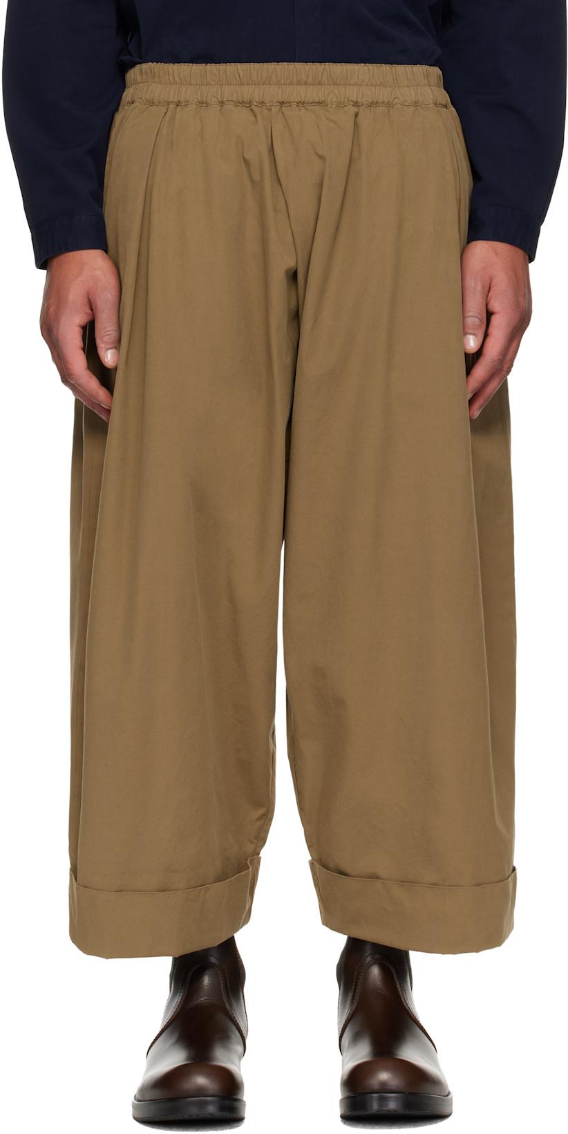 Beige 'The Baker' Trousers by TOOGOOD