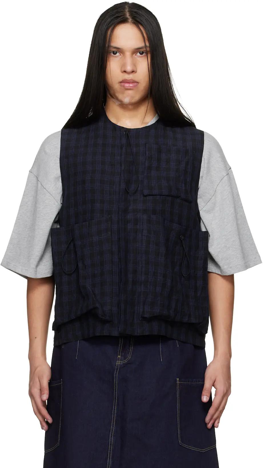 Black & Blue 'The Roper' Vest by TOOGOOD