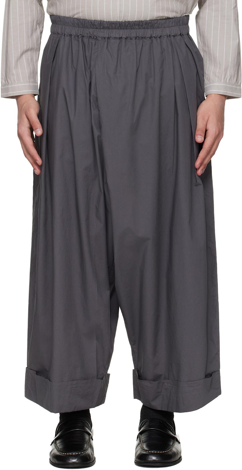 Gray 'The Baker' Trousers by TOOGOOD