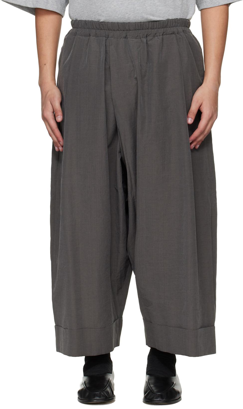 Gray 'The Baker' Trousers by TOOGOOD