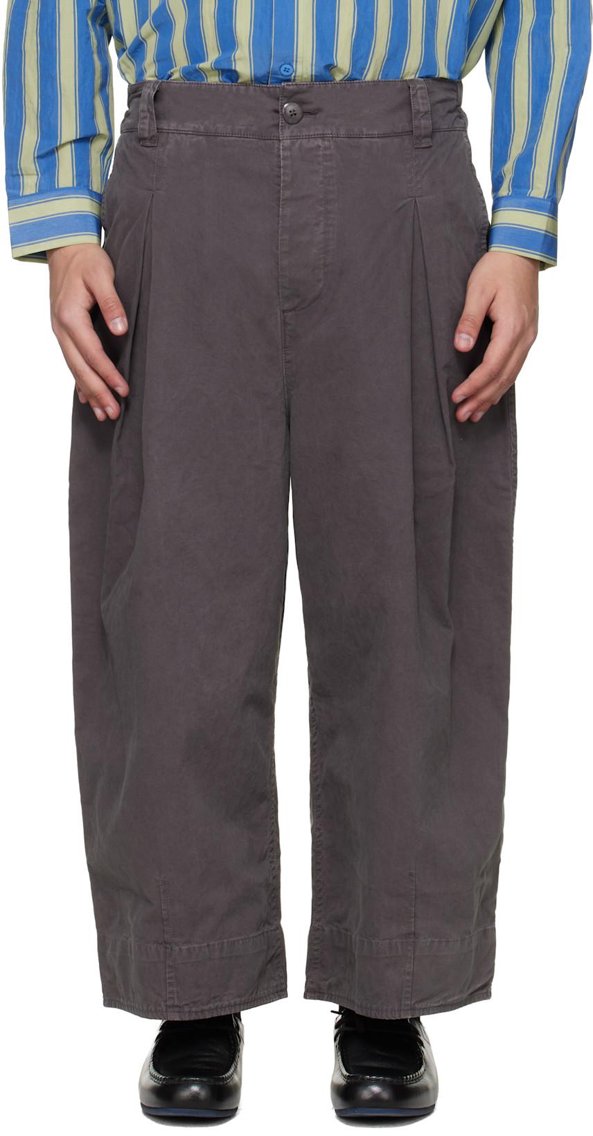 Gray 'The Etcher' Trousers by TOOGOOD