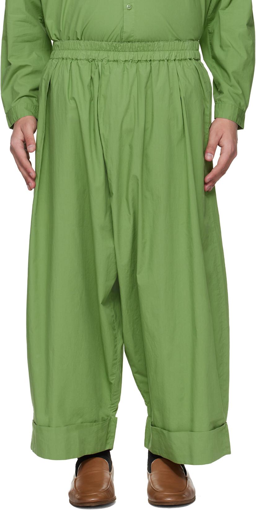 Green 'The Baker' Trousers by TOOGOOD