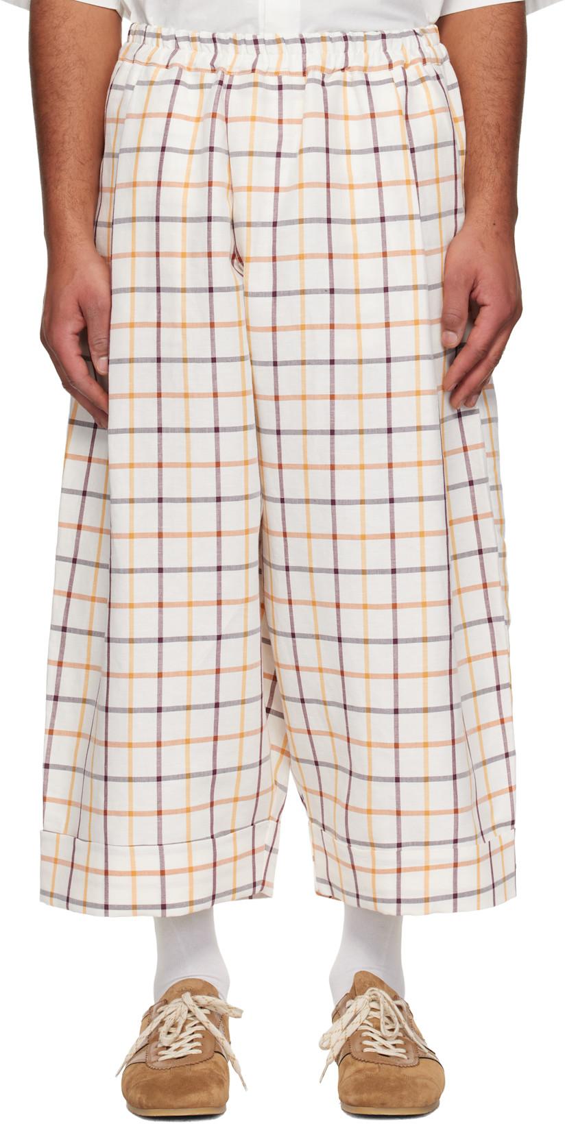 White 'The Baker' Trousers by TOOGOOD White 'The Baker' Trousers by TOOGOOD
