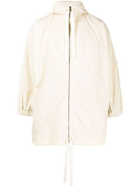 hoodied drawstring cotton coat by TOOGOOD
