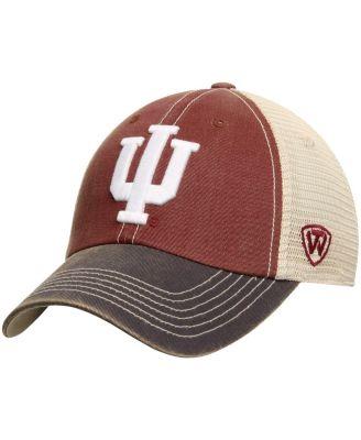 Men's Crimson Indiana Hoosiers Offroad Trucker Adjustable Hat by TOP OF THE WORLD