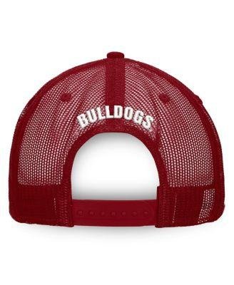 Men's White, Maroon Mississippi State Bulldogs Tone Down Trucker Snapback Hat by TOP OF THE WORLD