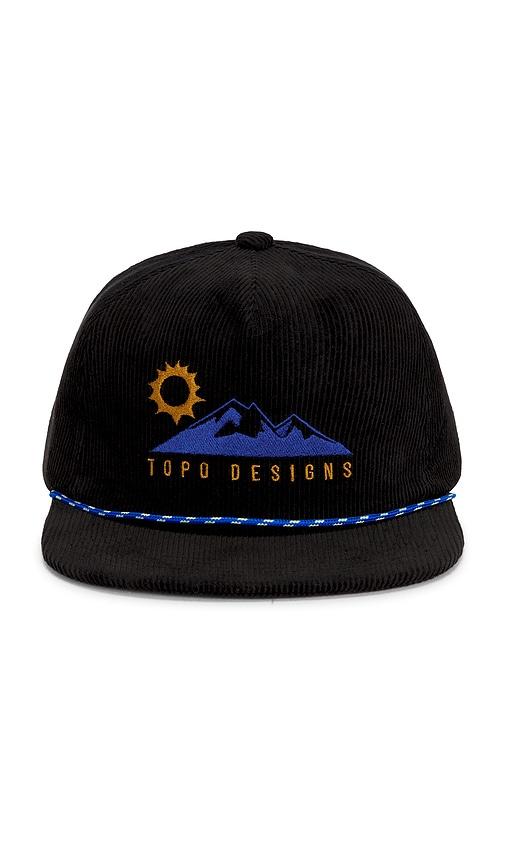 TOPO DESIGNS Corduroy Trucker Hat in Black by TOPO DESIGNS