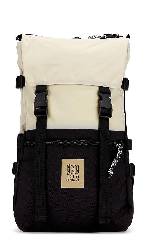 TOPO DESIGNS Rover Pack Classic Backpack in White,Black by TOPO DESIGNS TOPO DESIGNS Rover Pack Classic Backpack in White,Black by TOPO DESIGNS