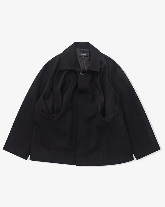 TORISHEJU - Women's Wool Concave Jacket - (Black) by TORISHEJU