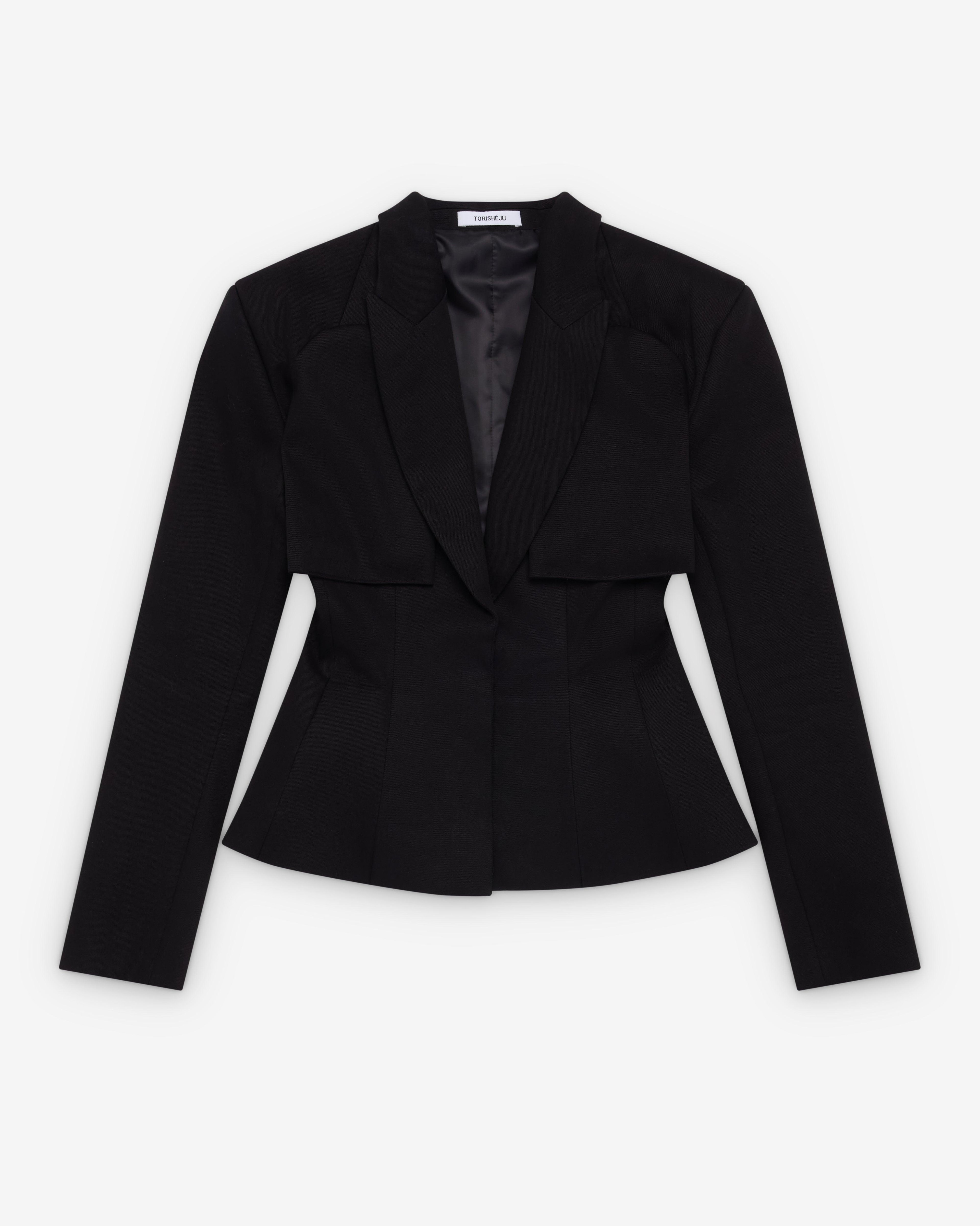 Torishéju - Women's Horned Bar Jacket - (Black) by TORISHEJU