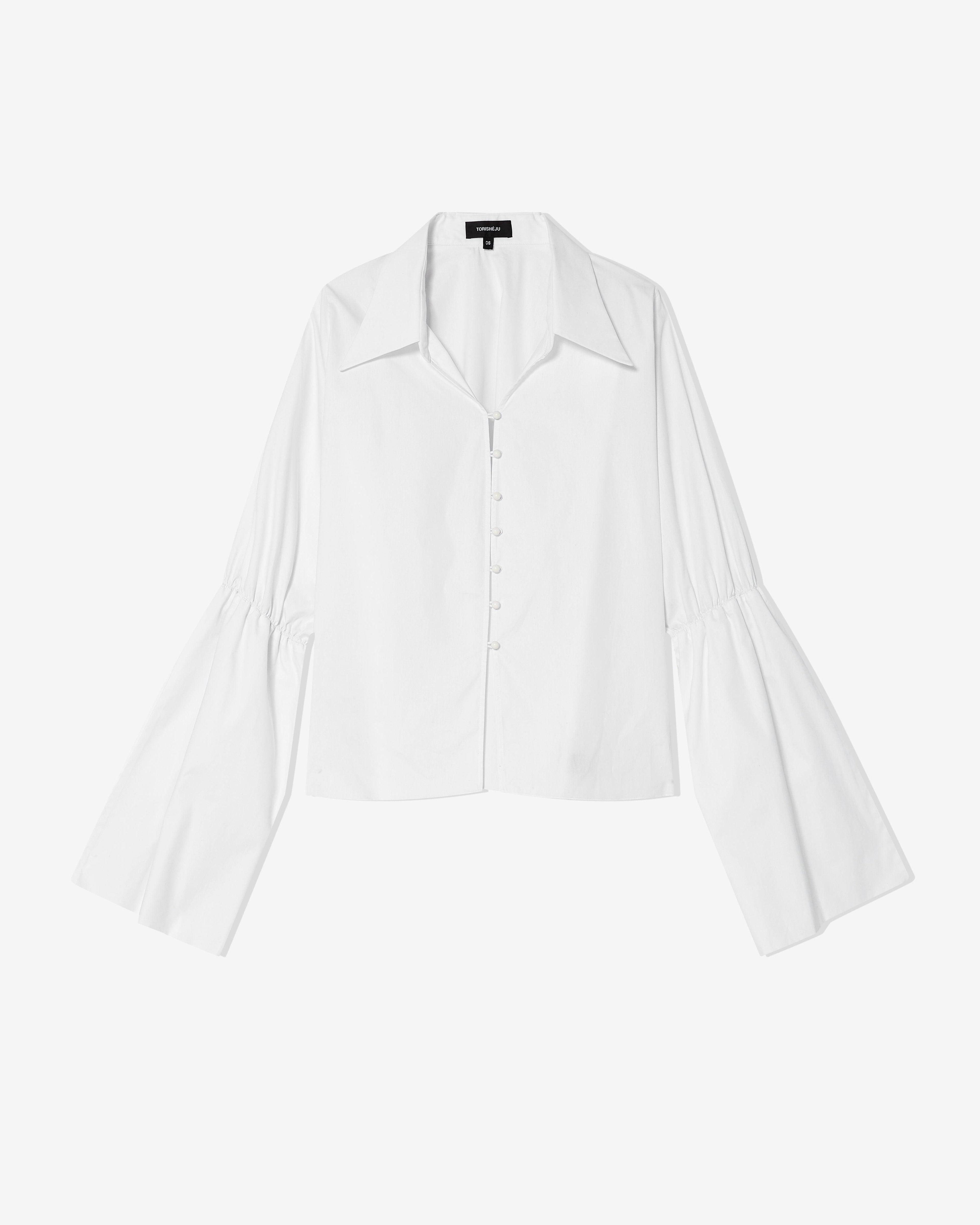Torishéju - Women's Priestly Cuff Shirt - (White) by TORISHEJU