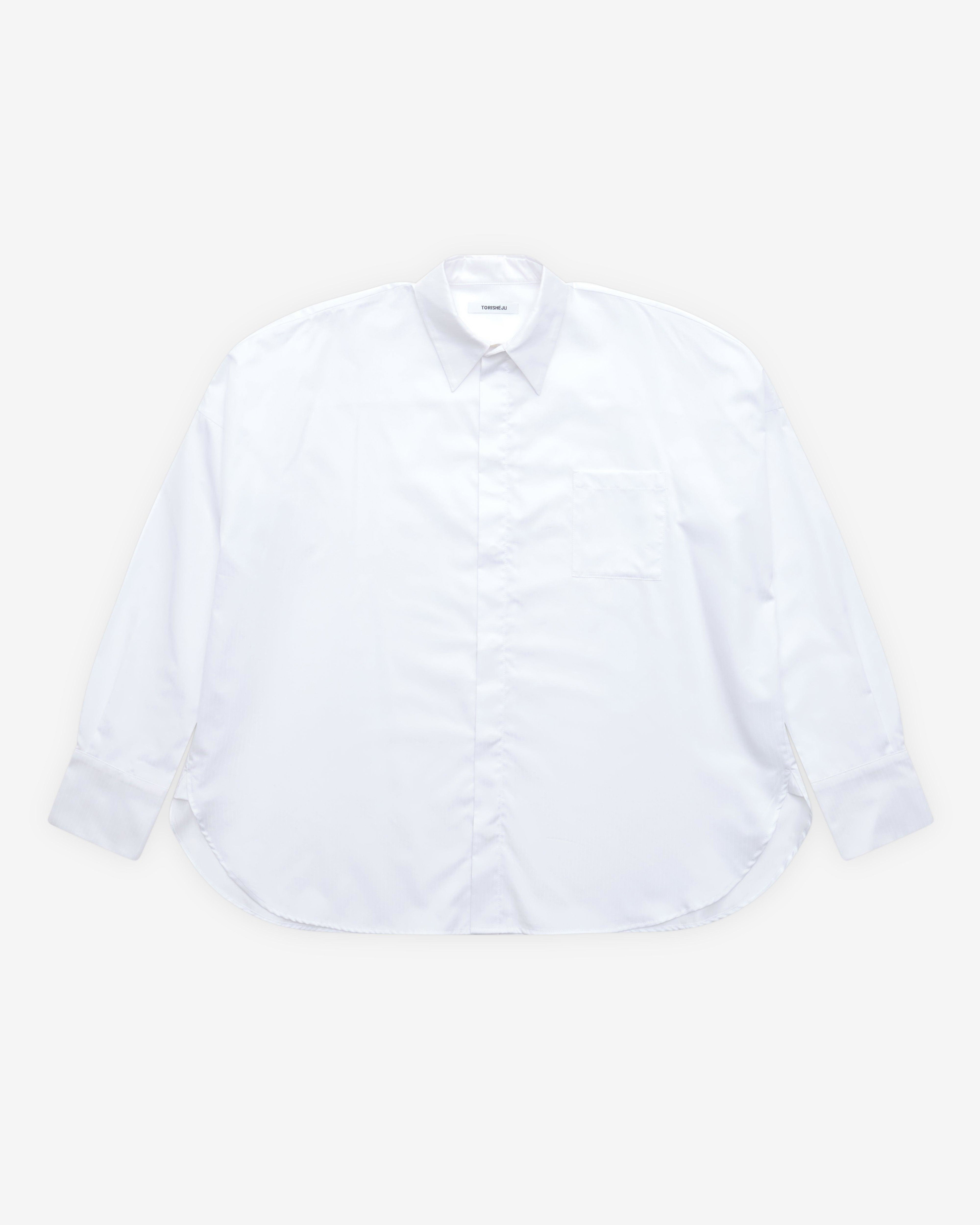 Torisheju - Women's Square Cuffed Shirt - (White) by TORISHEJU
