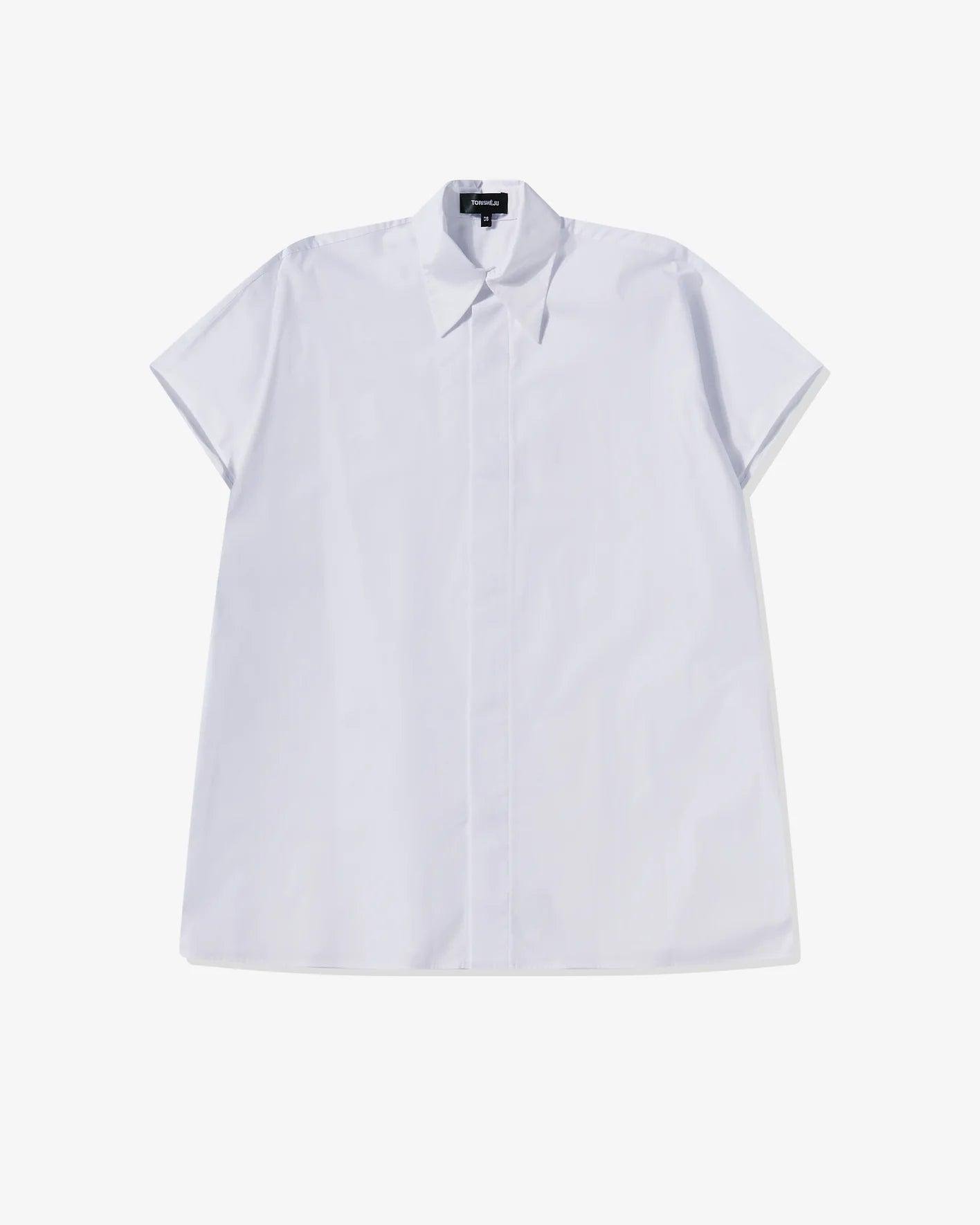 Torisheju - Women's Square Short Sleeve Shirt - (White) by TORISHEJU