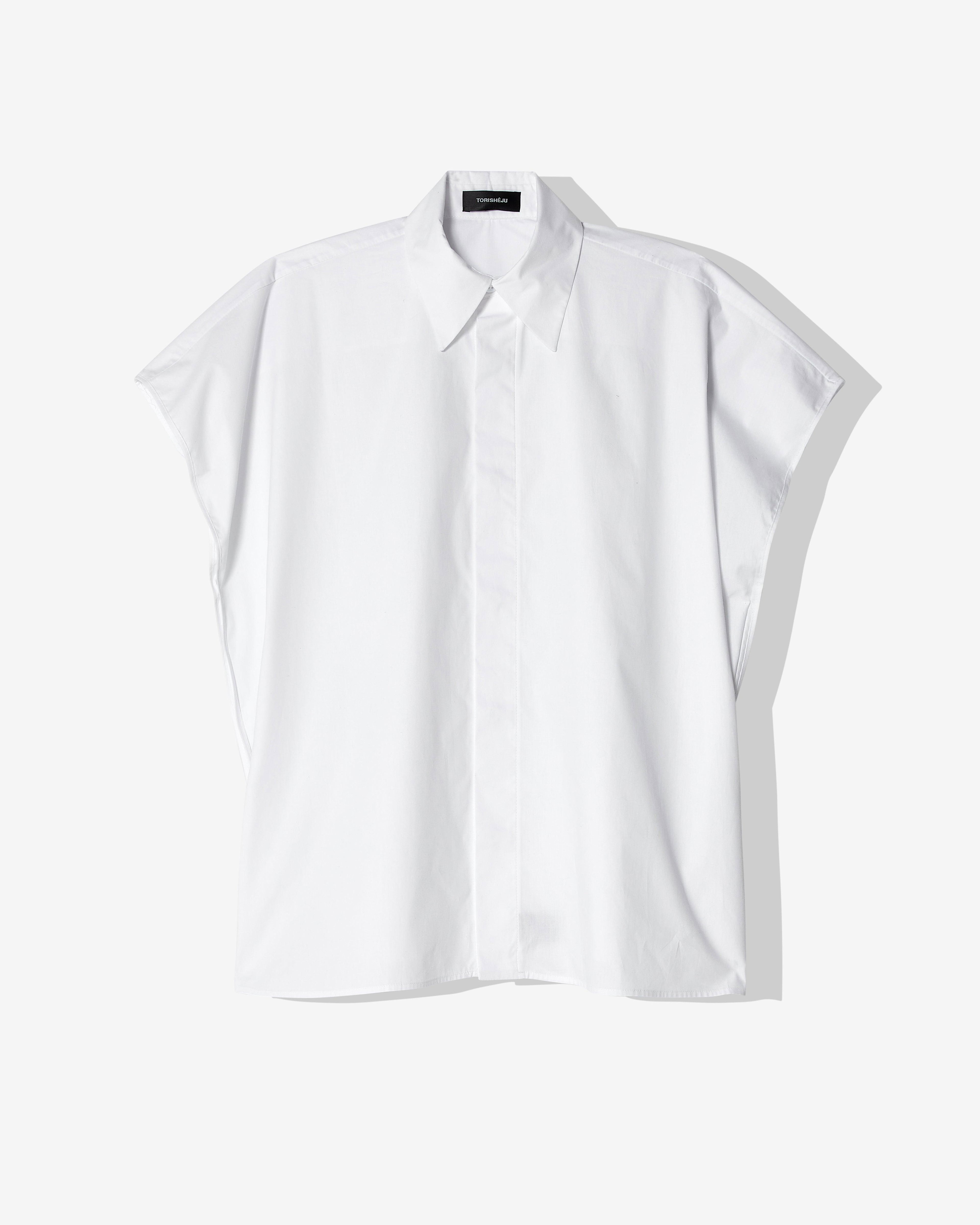 Torisheju - Women's Square Short Sleeve Shirt - (White) by TORISHEJU