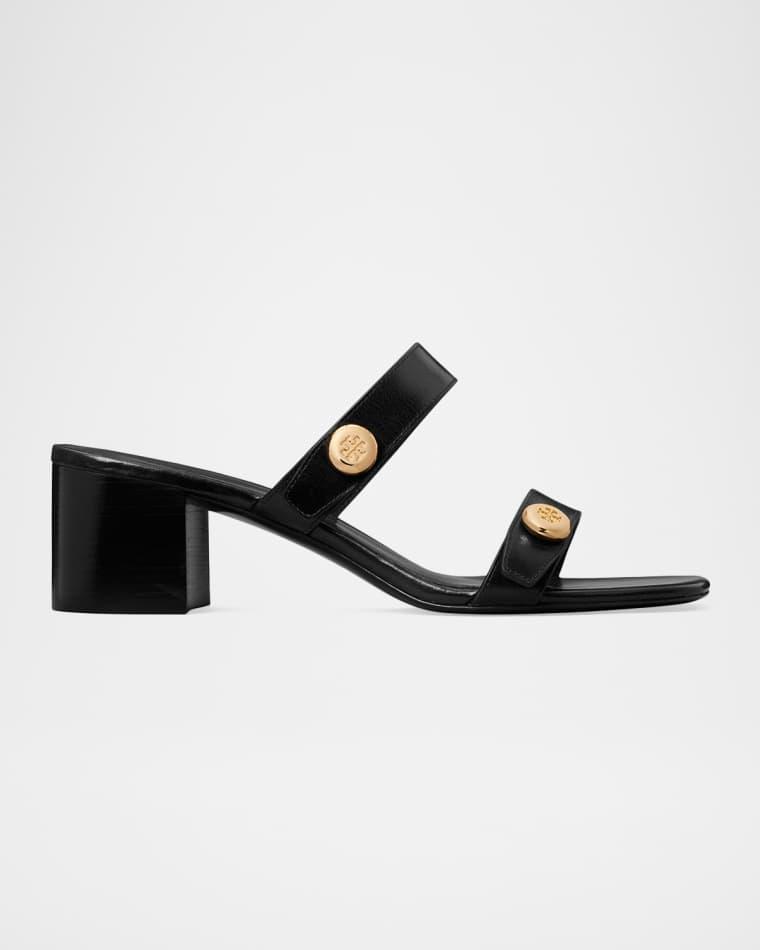 55mm Romy City Leather Sandals by TORY BURCH