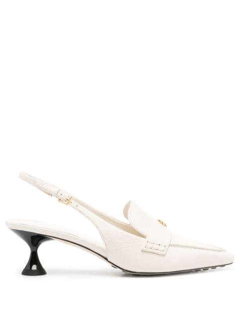 60mm slingback leather pumps by TORY BURCH