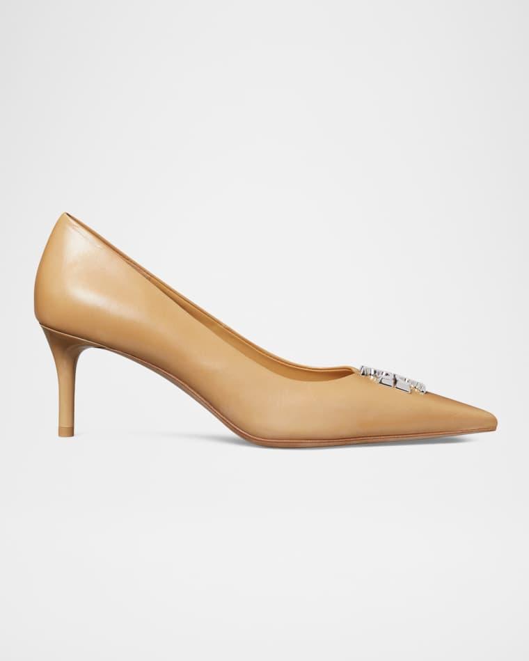 65mm Eleanor Leather Medallion Pumps by TORY BURCH
