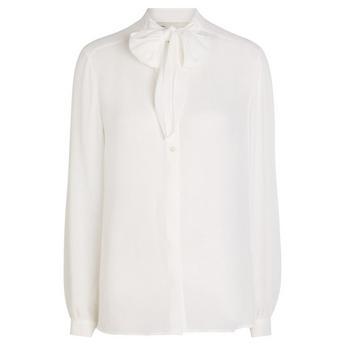 B GEORGETTE BOW BLOUSE by TORY BURCH