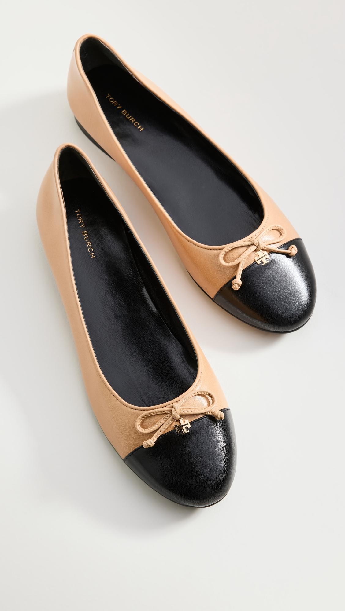 Cap Toe Ballet Flats by TORY BURCH