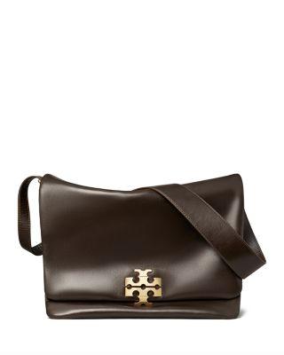 Charlie Soft Leather Large Shoulder Bag by TORY BURCH