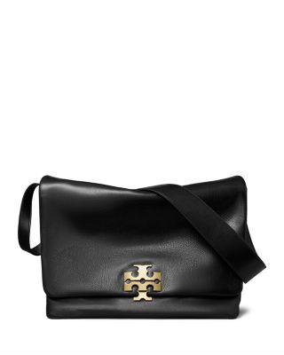 Charlie Soft Leather Large Shoulder Bag by TORY BURCH