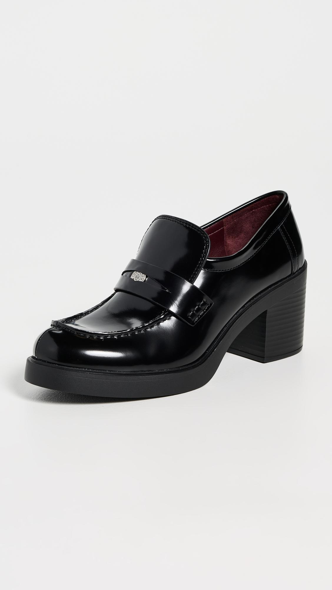 Classic Heeled Lug Loafers by TORY BURCH