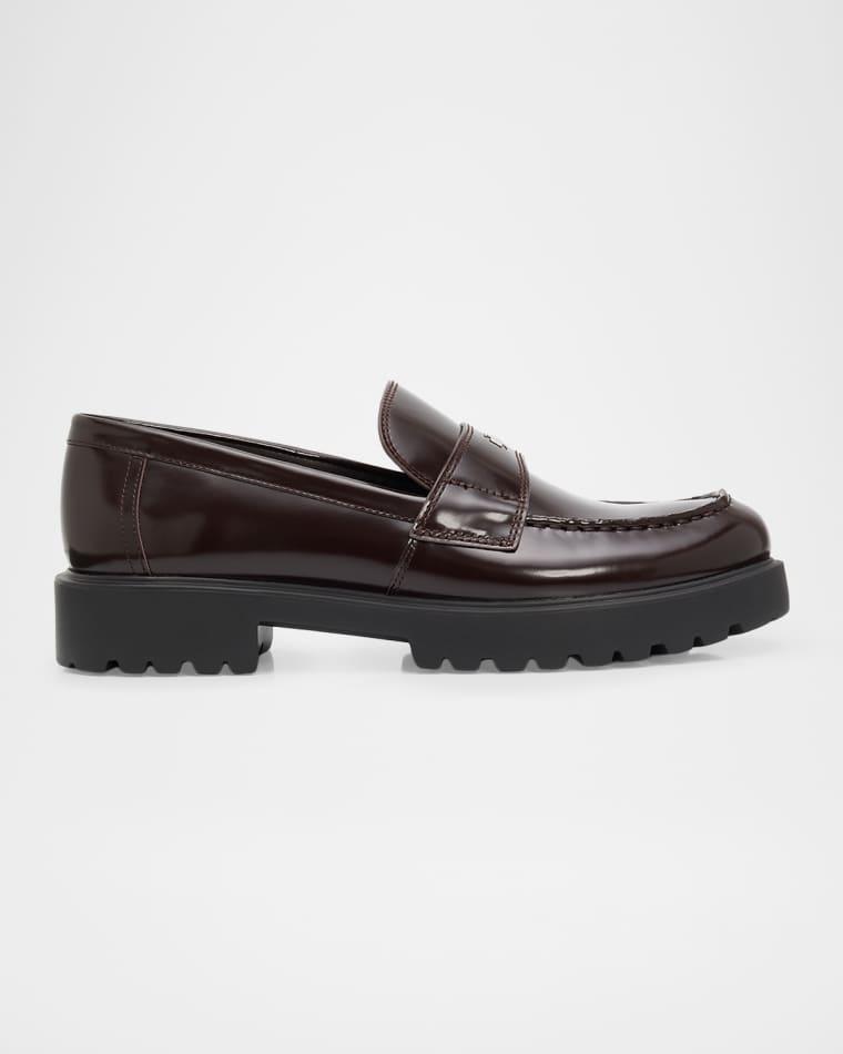 Classic Leather Lug-Sole Loafers by TORY BURCH