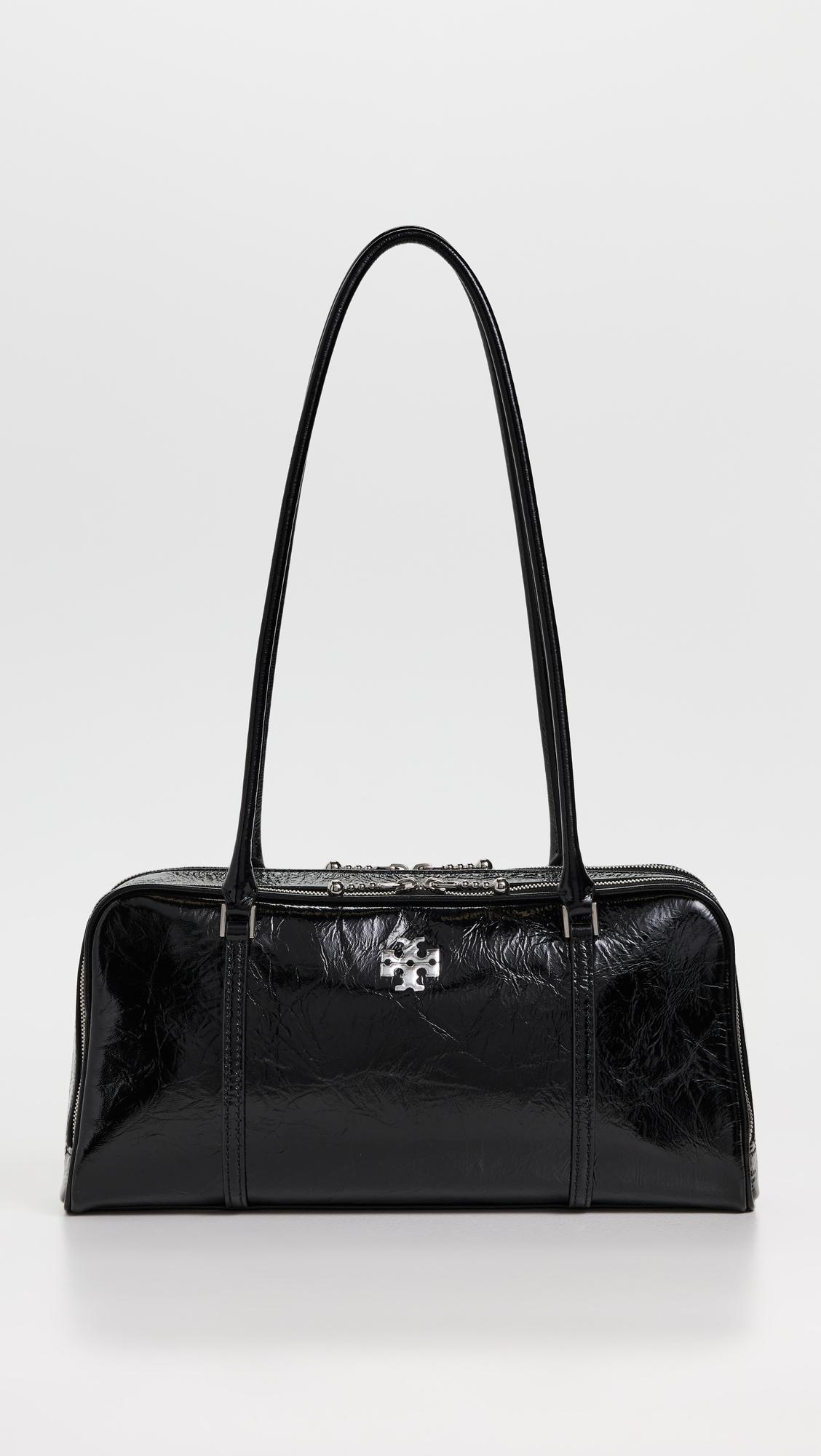 Crinkle Leather Small Marshmallow Satchel by TORY BURCH