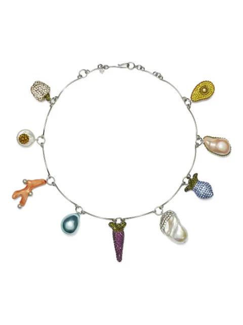 Curiosity Vegetable charm necklace by TORY BURCH