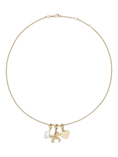 Curiosity horse-pendant necklace by TORY BURCH