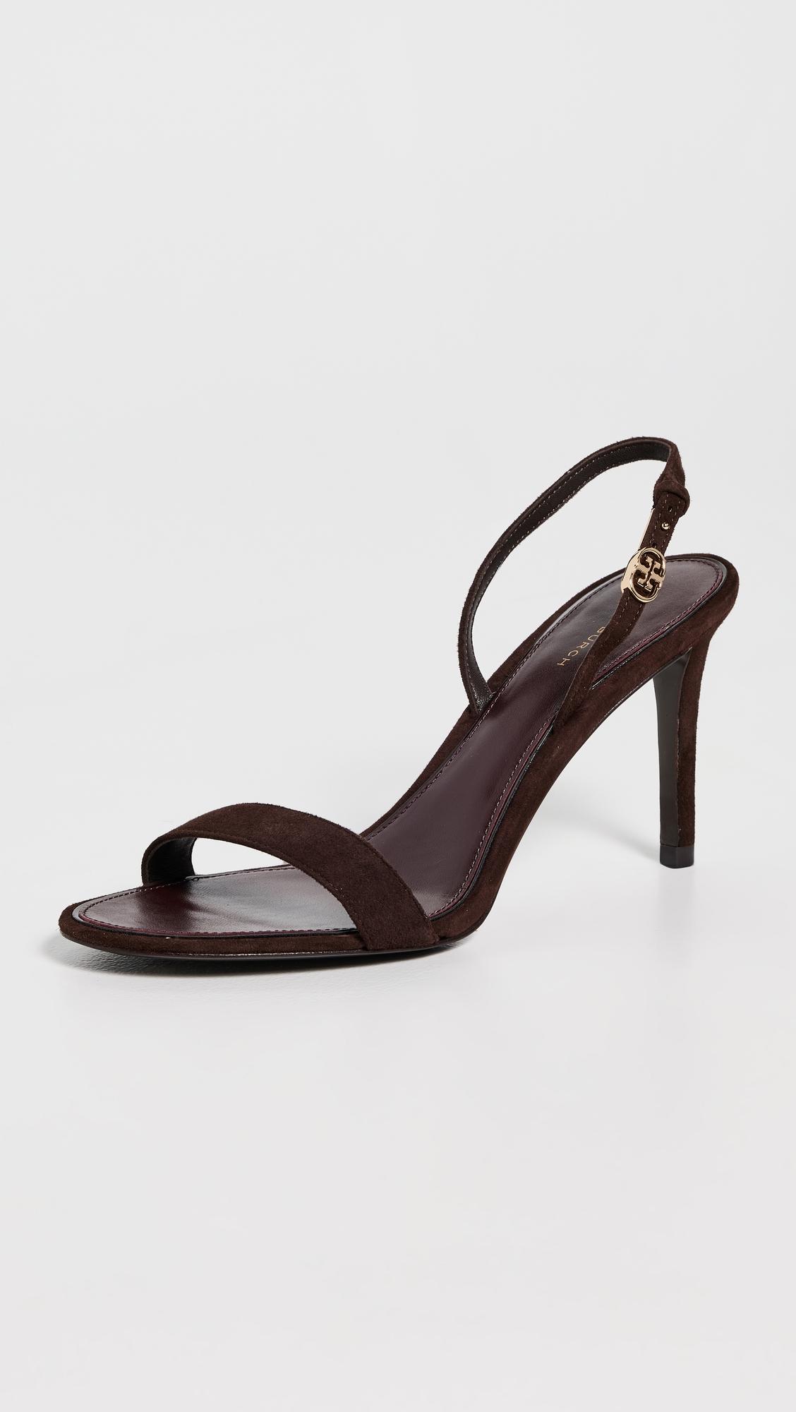 Double T Buckle Heel Sandal 85mm by TORY BURCH