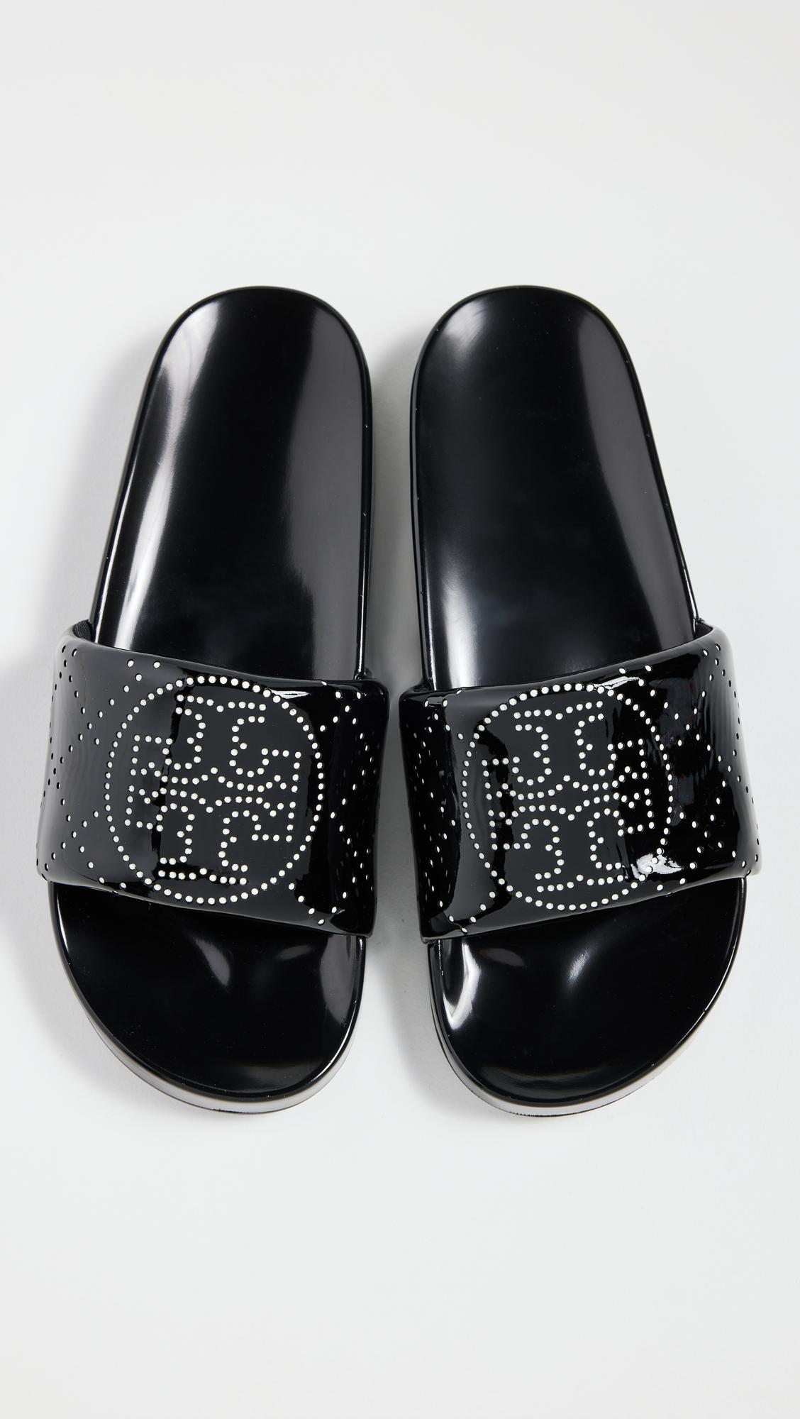 Double T Pool Slides by TORY BURCH