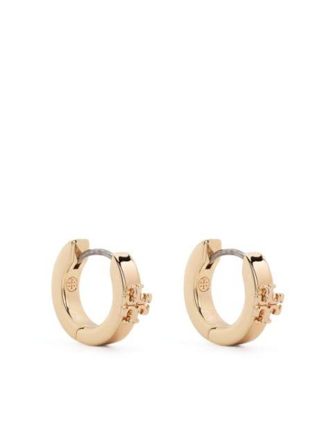Double T-motif polished earrings by TORY BURCH