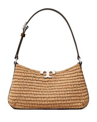 Eleanor Slim Raffia Shoulder Bag by TORY BURCH